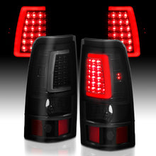 Cargar imagen en el visor de la galería, ANZO 1999-2002 Chevy Silverado 1500 LED Taillights Plank Style Black w/Smoke Lens