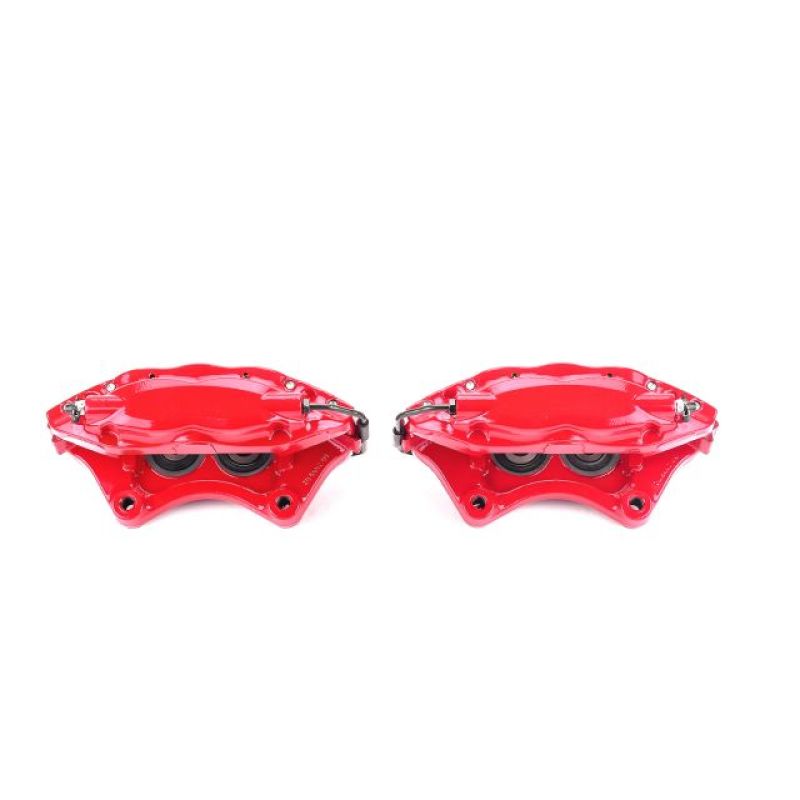 Pinzas traseras rojas Power Stop 05-10 Chrysler 300 sin soportes (par)