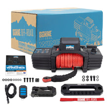 Cargar imagen en el visor de la galería, Borne Off-Road 10K Winch - Red Synthetic Rope