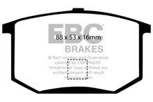 Cargar imagen en el visor de la galería, EBC 75-80 Lotus Esprit 2.0 Greenstuff Rear Brake Pads