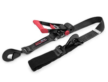 Cargar imagen en el visor de la galería, SpeedStrap 2In x 8Ft Ratchet Tie Down w/ Twisted Snap Hooks &amp; Axle Strap Combo - Black