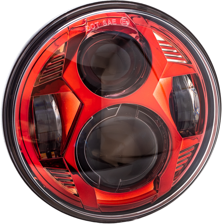 Letric Lighting 5.75" LED RED Headlight (LLC-CC-5R)