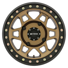 Cargar imagen en el visor de la galería, Method MR405 UTV Beadlock 15x7 5+2/38mm Offset 4x156 132mm CB Method Bronze Wheel - Matte Black Ring