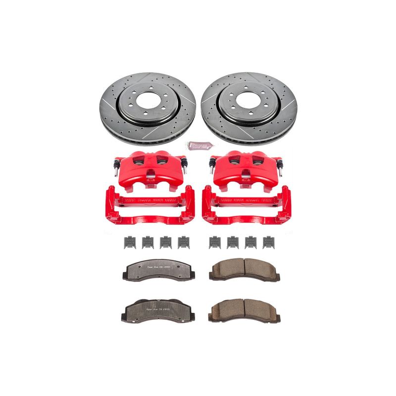 Power Stop Z36 Truck & Tow Front Brake Kit w/Calipers — Fits 2012-2020 Ford F-150