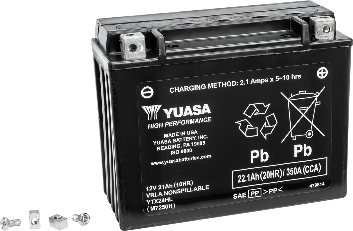 Yuasa Battery YTX24HL Sealed Factory Activated (YUAM7250H)