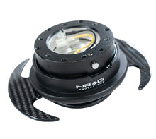 Cargar imagen en el visor de la galería, NRG Quick Release Kit Gen 3.0 - Black Body / Black Ring w/ Carbon Fiber Handles