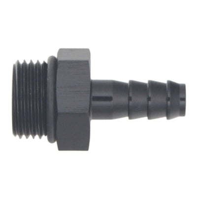 DeatschWerks 8AN ORB Male to 5/16in Triple Barb Fitting - Matte Black