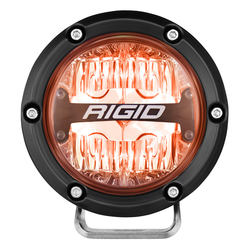 Barra de luz LED todoterreno de 4 pulgadas de la serie 360 ​​de Rigid Industries, RGBW (par)