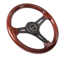 Cargar imagen en el visor de la galería, NRG Classic Wood Grain Steering Wheel (330mm) Wood Grain w/Matte Black 3-Spoke Center