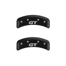 Cargar imagen en el visor de la galería, MGP 4 Caliper Covers Engraved Front Mustang Engraved Rear SN95/GT Red finish silver ch