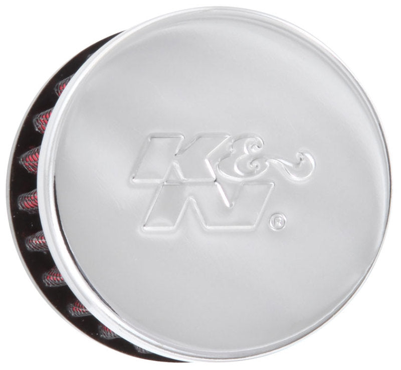 K&N 62-1320 Crankcase Vent Filter - 0.375in Flange ID Rubber Base Clamp-On