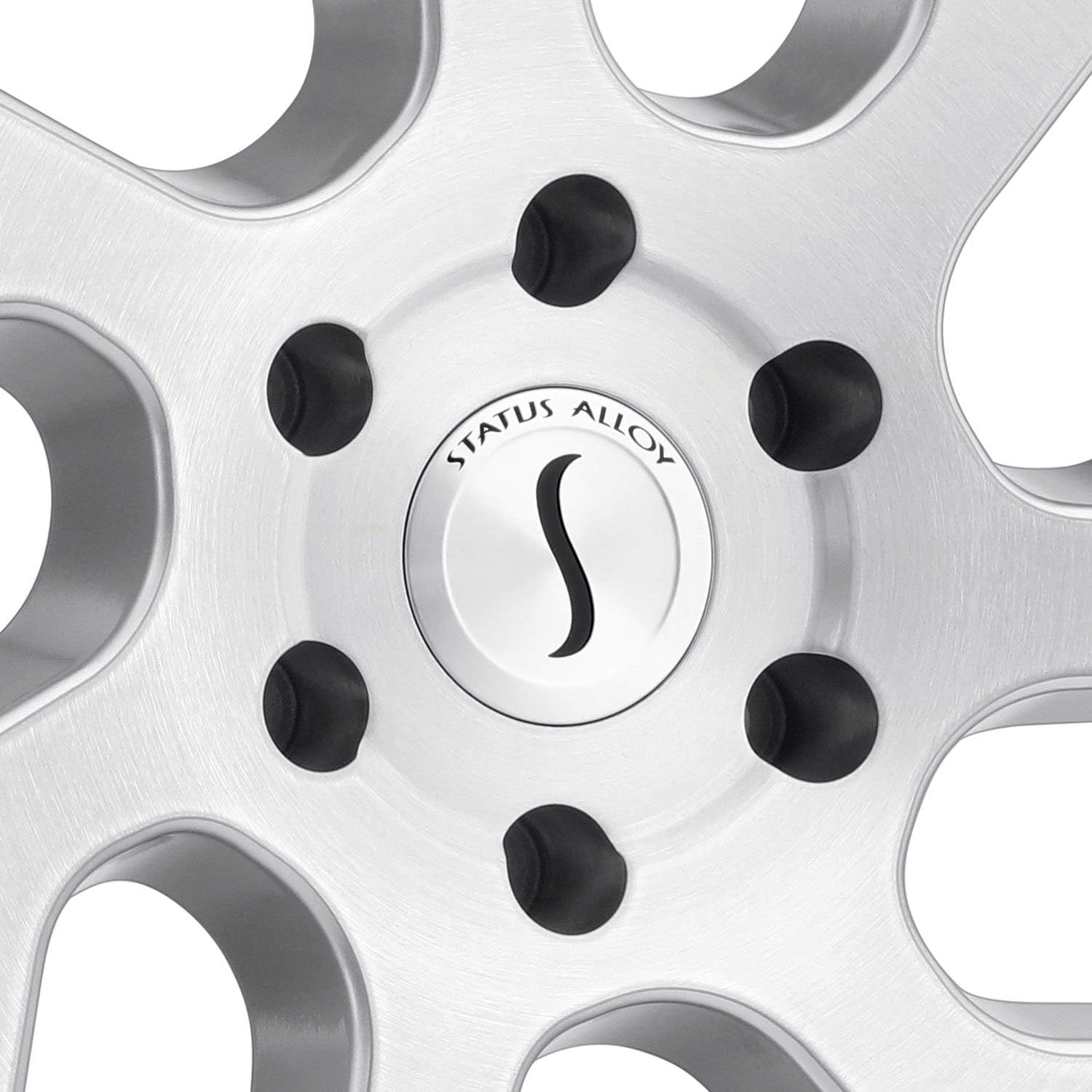 Status Wheels Juggernaut 20x9 5x5.5 Silver Brushed Face — 5-Lug Truck