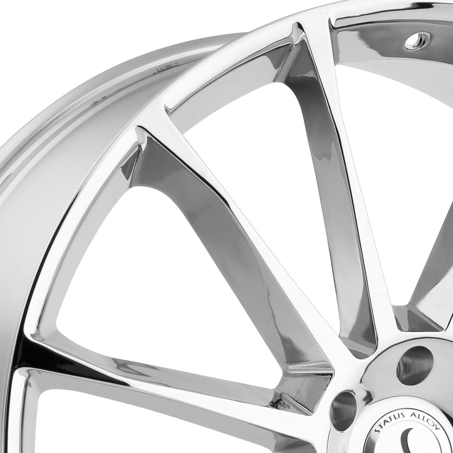 Status Wheels Goliath 24x9.5 Chrome Cast Aluminum Wheel — 5x114.3 Bolt Pattern