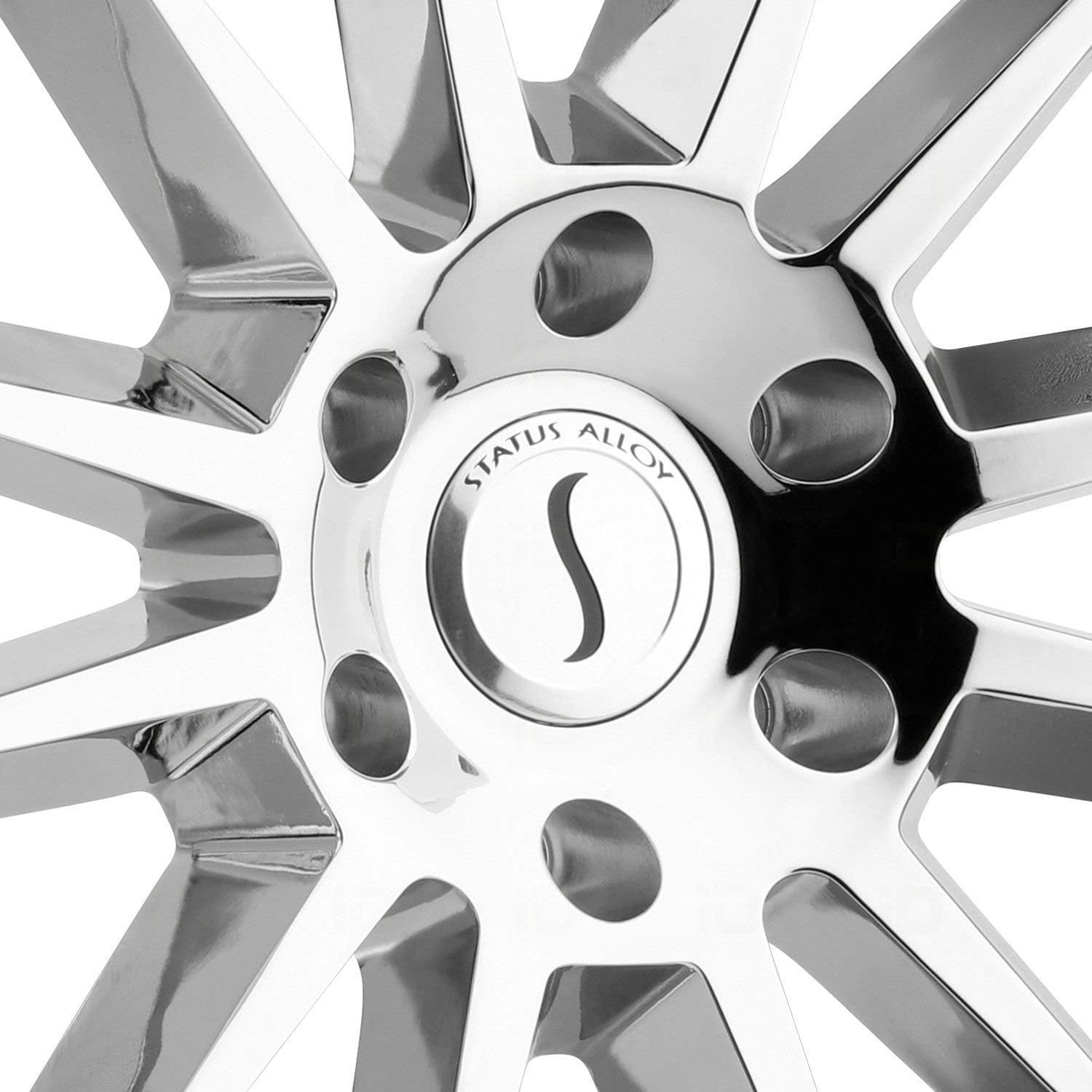 Status Wheels Goliath 24x9.5 Chrome Cast Aluminum Wheel — 5x114.3 Bolt Pattern