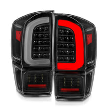 Cargar imagen en el visor de la galería, ANZO 16-21 Toyota Tacoma LED Tail Lights - w/ Light Bar Sequential Black Housing &amp; Clear Lens