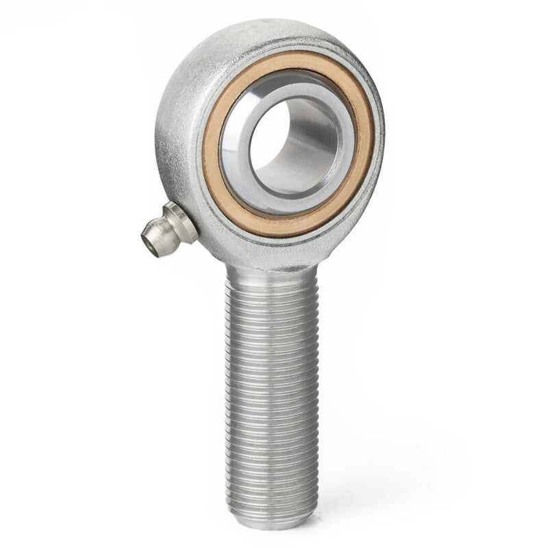 QA1 V Series 3-Pc Rod End - Male/Right Hand - 12mm Bore x M12x1.75 w/Zerk - Carbon Steel