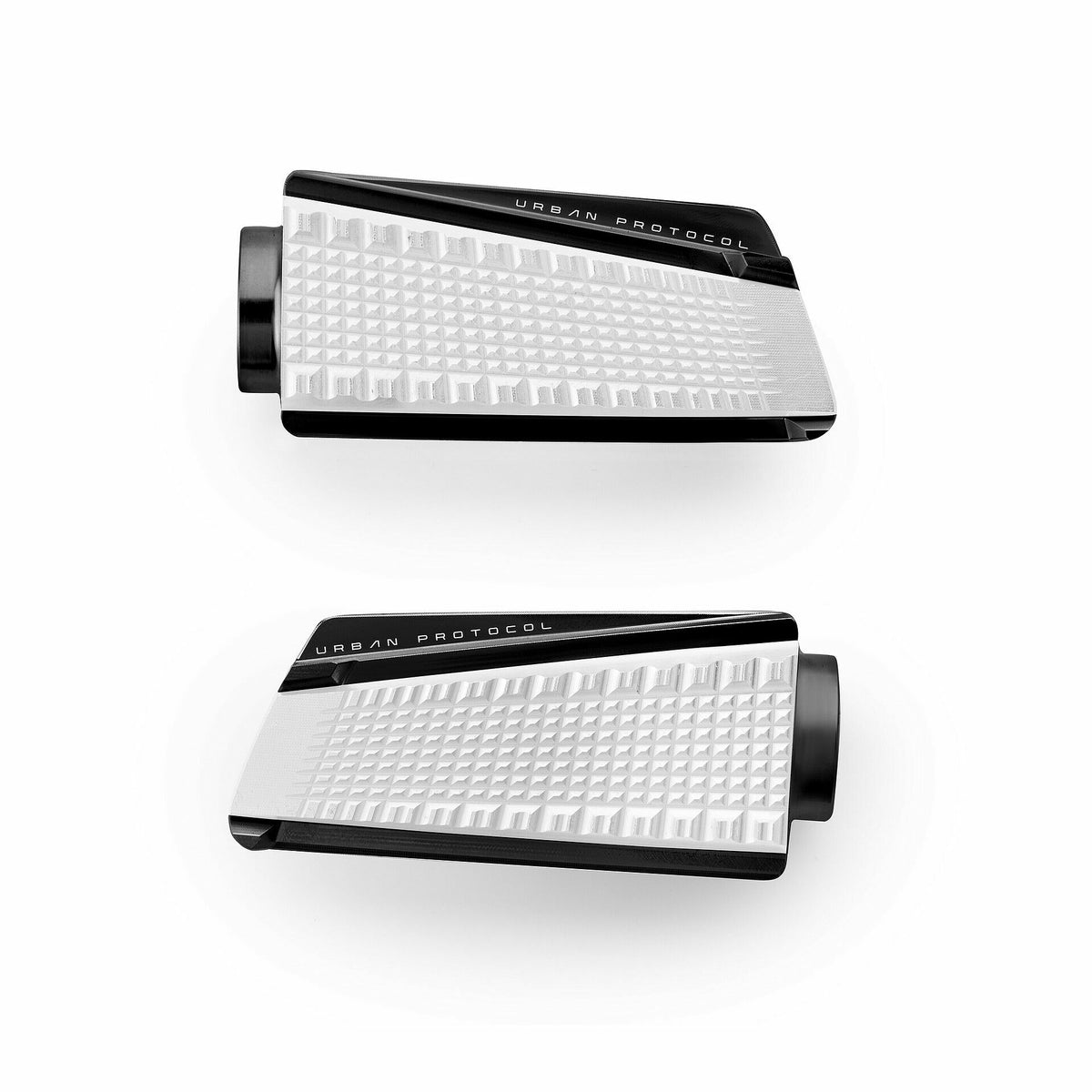 Rizoma Urban Protocol Footpegs Black/White PR (PE643B)