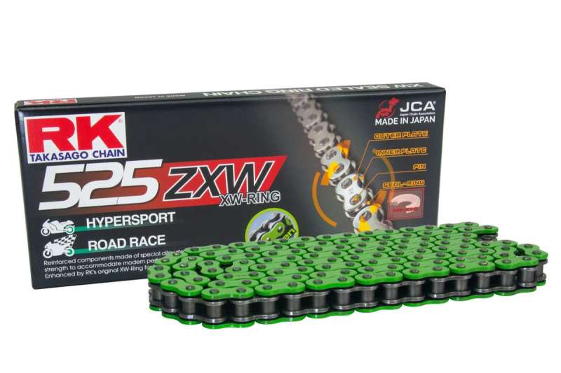 RK Chain MM525ZXW-120L XW-Ring Green Chain