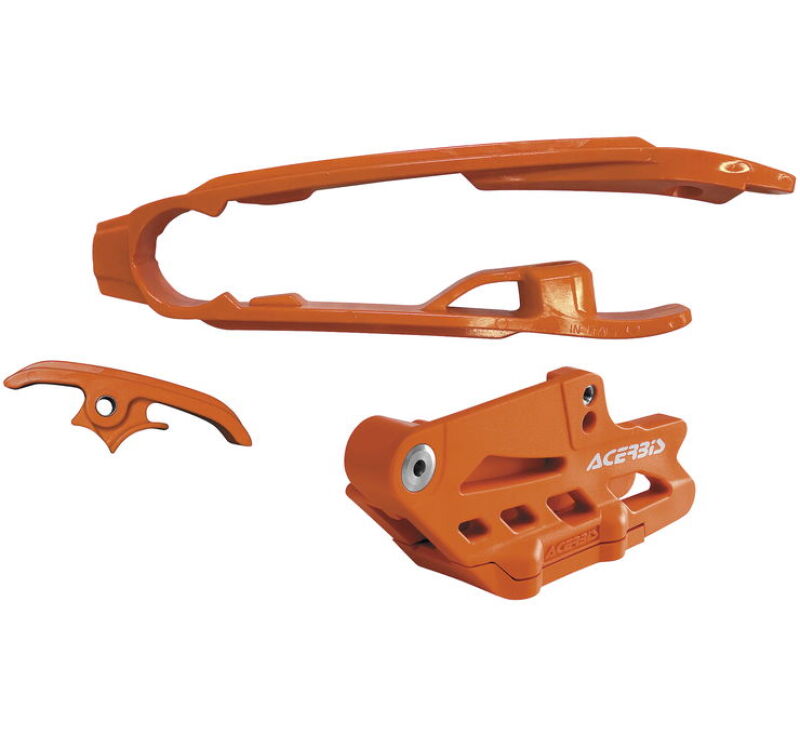 Kit de guía y deslizador de cadena GasGas para Acerbis 16-22 KTM 125-450 SX/SX-F/XC-F/ Husq 125-250/ 21-23 - Naranja