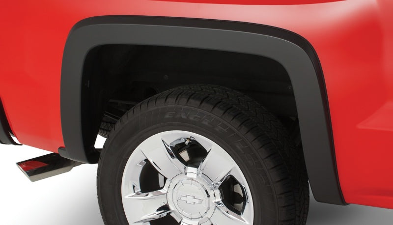 Guardabarros estilo OE de Bushwacker para Chevy Silverado 1500 Fleetside 07-13, 2 piezas, caja de 78,7/97,6 pulgadas, color negro