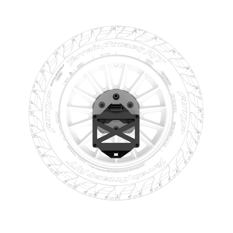 Body Armor 4x4 16-23 Toyota Tacoma/10-24 4Runner Pro Series II Tire Carrier W/ License Plate Holder