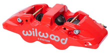 Cargar imagen en el visor de la galería, Wilwood Caliper-Forged DynaliteI w/Dust Seal-Red 4.04in Pistons, 1.25in disc,