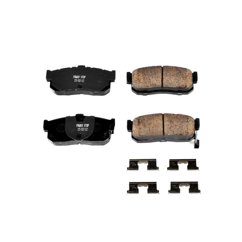 Power Stop 91-96 Infiniti G20 Rear Z17 Evolution Ceramic Brake Pads w/Hardware