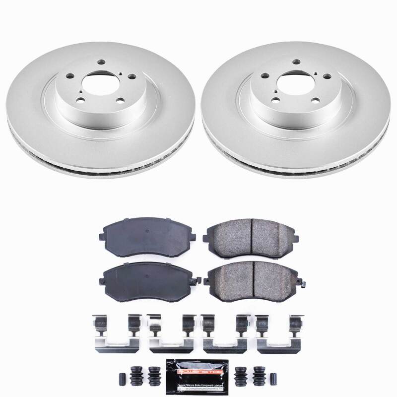 Power Stop 04-06 Subaru Baja Front Z23 Coated Brake Kit