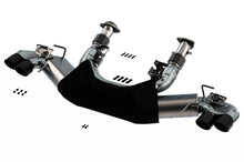 Cargar imagen en el visor de la galería, Borla 2020 Chevrolet Corvette C8 6.2 ATAK 3in Exhaust System Dual Round Rolled A/C Black Chrome Tips