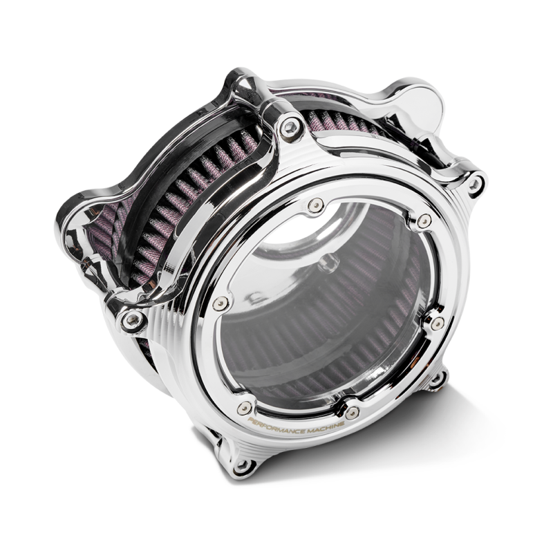 Performance Machine Vision Air Cleaner W/Bezel - Chrome — Fits Harley-Davidson