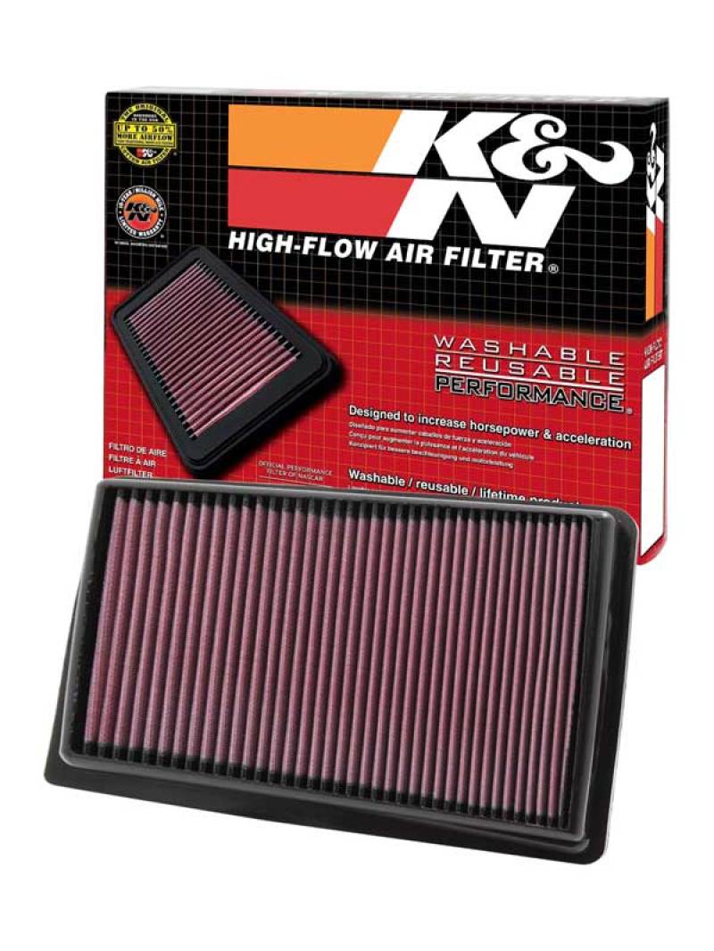 K&N 09-14 Hyundai Genesis 4.6L V8 / 11-14 Genesis 5.0L / 14 Acura TL Drop-In Air Filter