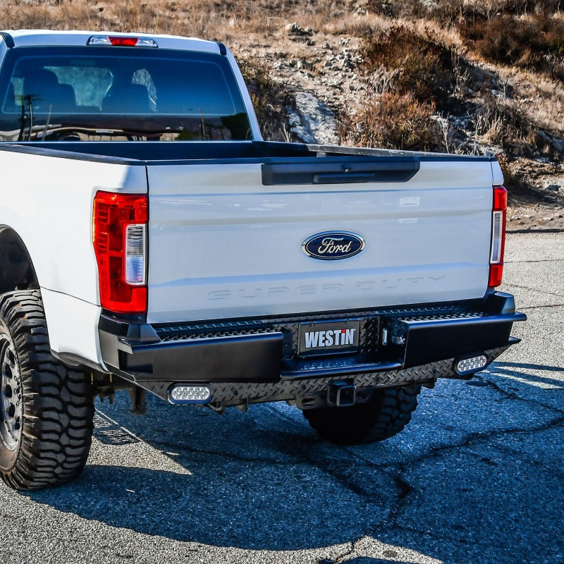Westin HDX Bandit Rear Bumper - Black — Fits 2017-2022 Ford F-250/F-350 Super Duty