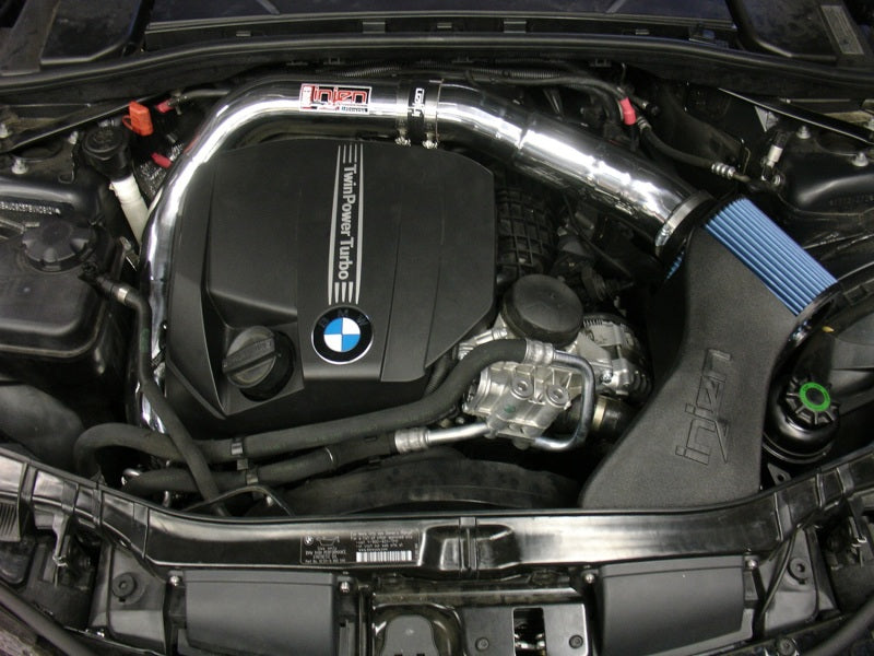 Entrada de aire ajustada en negro arrugado con tecnología MR y Air Fusion para BMW E82 135i (N55) Turbo/E90 335i