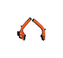 Cargar imagen en el visor de la galería, Protectores de chasis Acerbis 16-19 KTM 125-450 SX/SX-F/XC-F/XC/XC-W/EXC-F/ Husq - X-Grip - Negro/Naranja 16