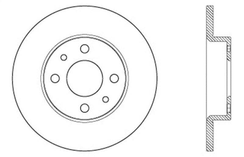 Rotor de freno deportivo ranurado y perforado StopTech