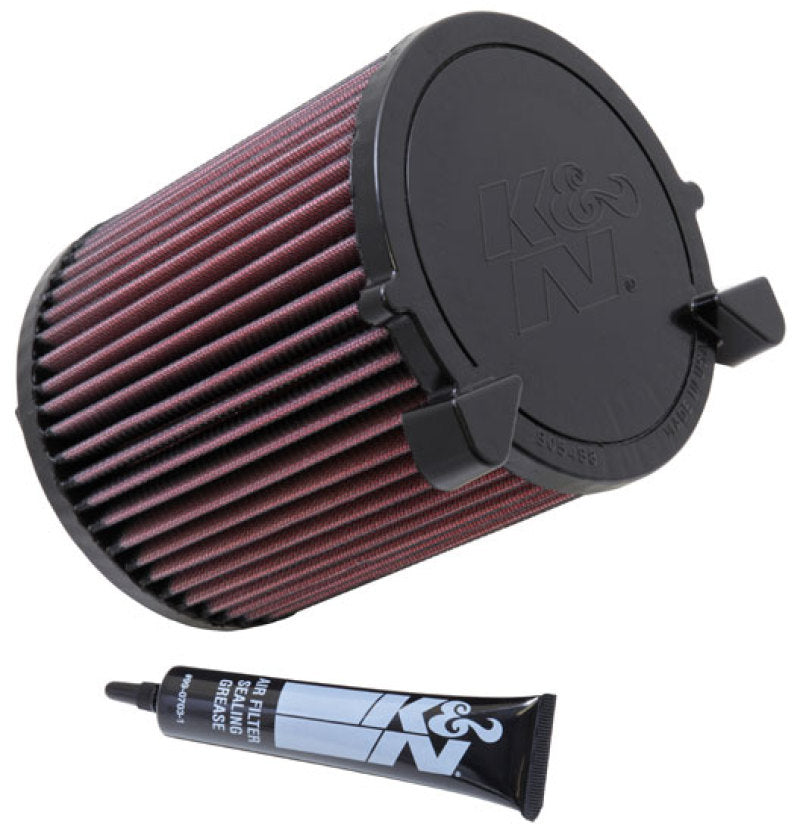 K&N E-2014 High-Flow Drop-In Air Filter — Fits 2007-2015 VW Eos/Jetta/Passat 1.6L/2.0T/TDI
