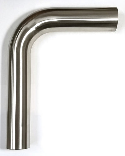Stainless Bros 2.50in 90 Degree Mandrel Bend Steel Tubing — 5in Leg / 8in Leg