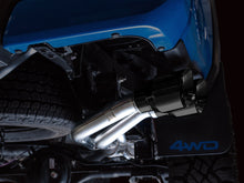 Cargar imagen en el visor de la galería, AWE 16-22 Toyota Tacoma 0FG Catback Exhaust w/ BashGuard - Dual Diamond Black Tips