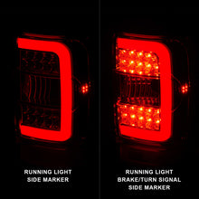 Cargar imagen en el visor de la galería, ANZO 2001-2011 Ford  Ranger LED Tail Lights w/ Light Bar Chrome Housing Red/Clear Lens