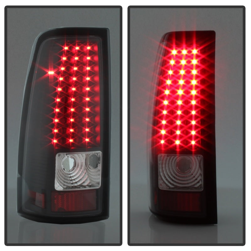 Luces traseras LED Xtune para Chevy Silverado 1500/2500/3500 99-02, color negro ALT-ON-CS99-LED-BK