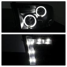 Cargar imagen en el visor de la galería, Spyder Dodge Ram 1500 09-14 Projector Headlights Halogen- LED Halo LED - Blk Smke PRO-YD-DR09-HL-BSM