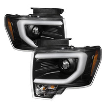 Cargar imagen en el visor de la galería, Spyder Ford F150 13-14 Projector Fctry Xenon Model- Light Bar DRL Blk PRO-YD-FF15013-LBDRL-HID-BK