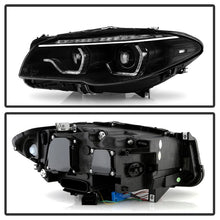 Cargar imagen en el visor de la galería, Spyder BMW 5 Series F10 11-13 Xenon/HID AFS Projector Headlights - Black PRO-YD-BMWF10HIDAFS-SEQ-BK