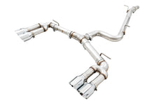 Cargar imagen en el visor de la galería, AWE Tuning Audi 8V S3 Track Edition Exhaust w/Chrome Silver Tips 102mm