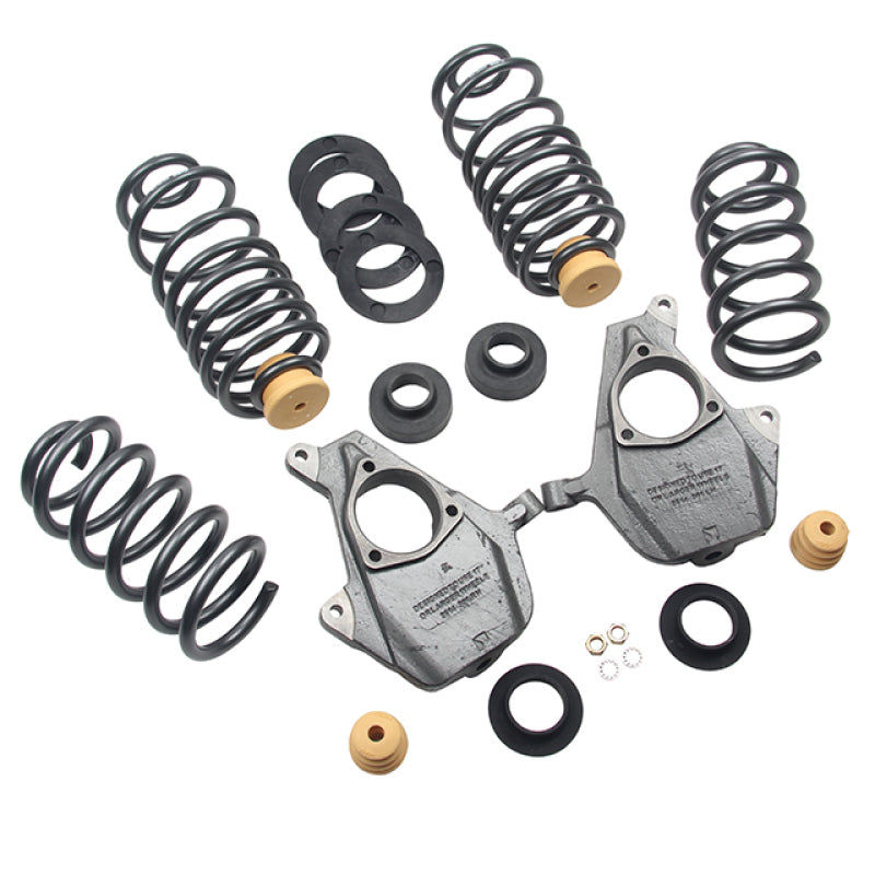 KIT DE BAJADA DE REMOLQUE Belltech para SUV GM 14-17 sin Magnetic Ride de 2 a 4 pulgadas delanteras y 4 pulgadas traseras