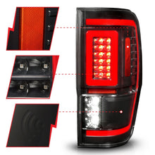 Cargar imagen en el visor de la galería, ANZO 19-22 Ford Ranger Full LED Taillights w/ Lightbar Sequential Signal Black Housing/Clear Lens