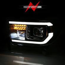 Cargar imagen en el visor de la galería, ANZO 2007-2014 Toyota Tundra Projector Light Bar H.L Black Amber(Led High Beam) (Halogen Version)