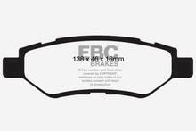 Cargar imagen en el visor de la galería, Pastillas de freno traseras EBC Redstuff para Cadillac CTS 3.0 08-13