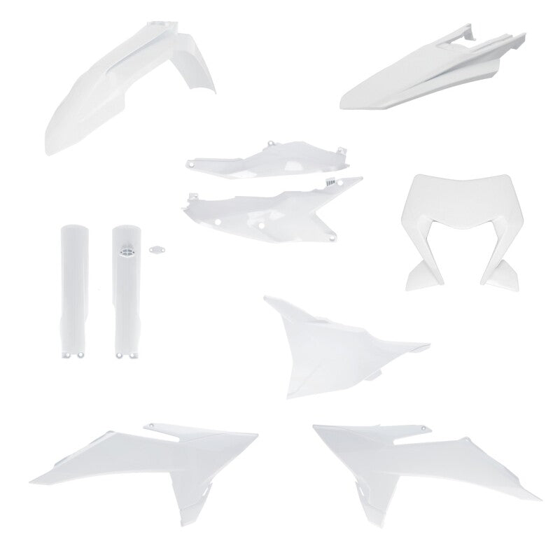 Acerbis 2026 KTM 250-500 EXC-F/ 125-300 XC-W/ 450 XCF-W Full Plastic Kit - White (2988060002)