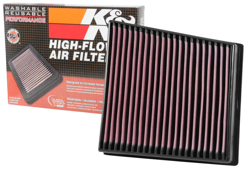 K&N 33-5065 Drop-In Air Filter — Fits 2017-2019 Chevrolet Silverado 2500HD/3500HD, GMC Sierra 2500HD/3500HD V8-6.6L DSL